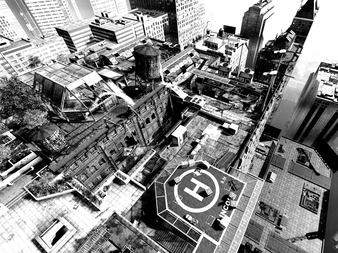 Вид сверху на карту уровня из Crysis 2 обои