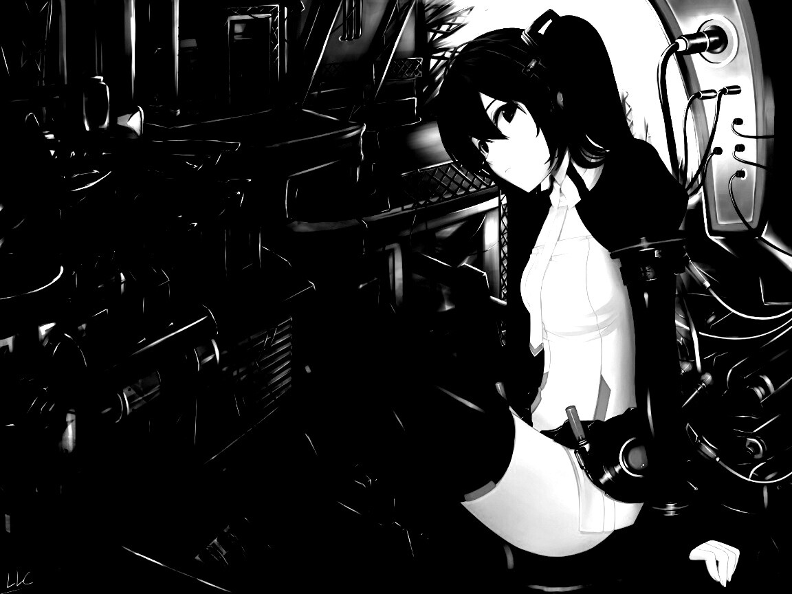 Девушка в наушниках обои