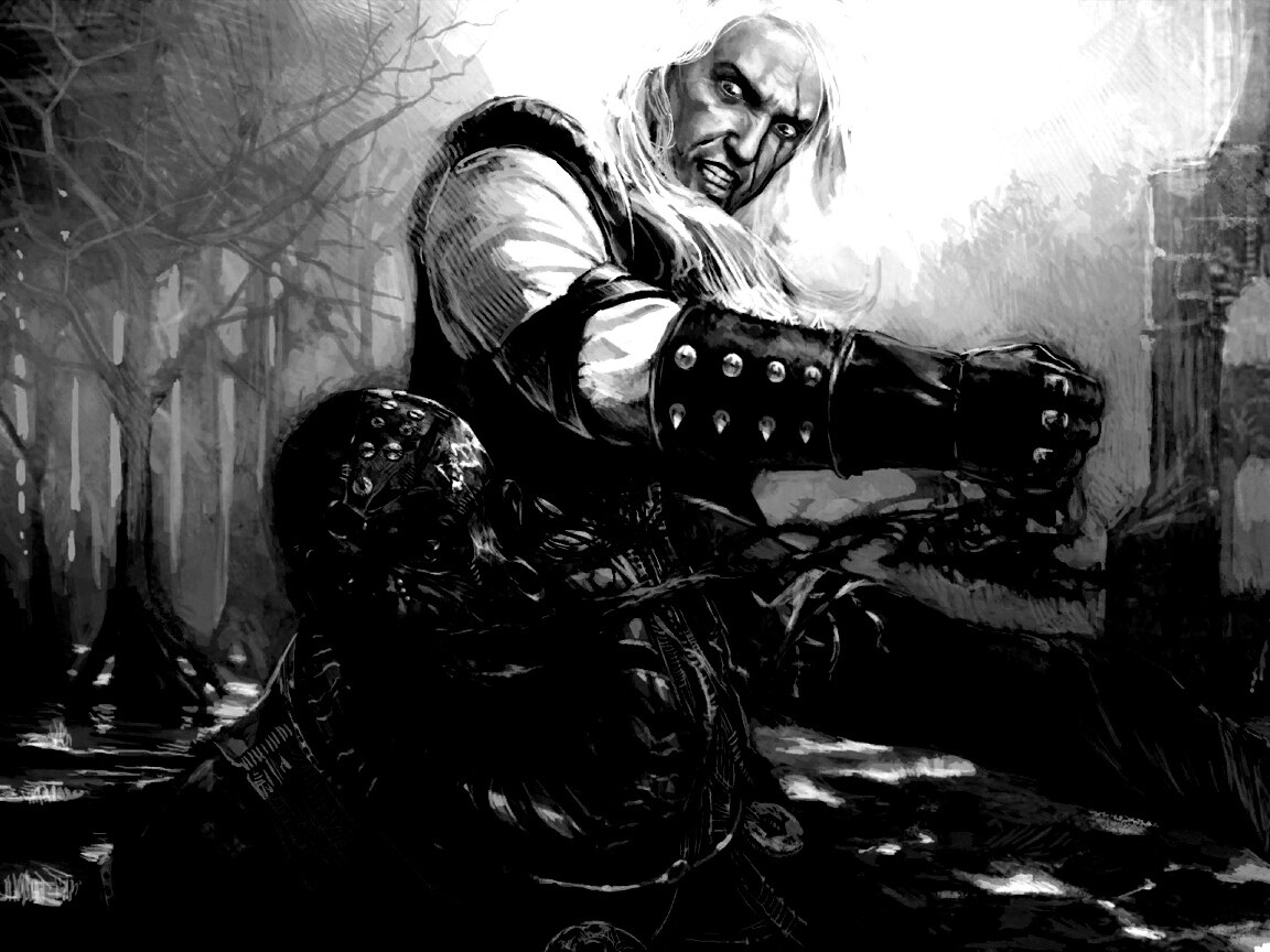 Геральт против Азара обои