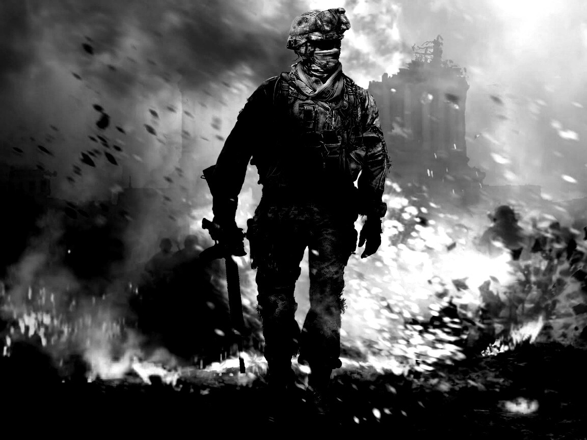 Солдат из modern warfare 2 обои