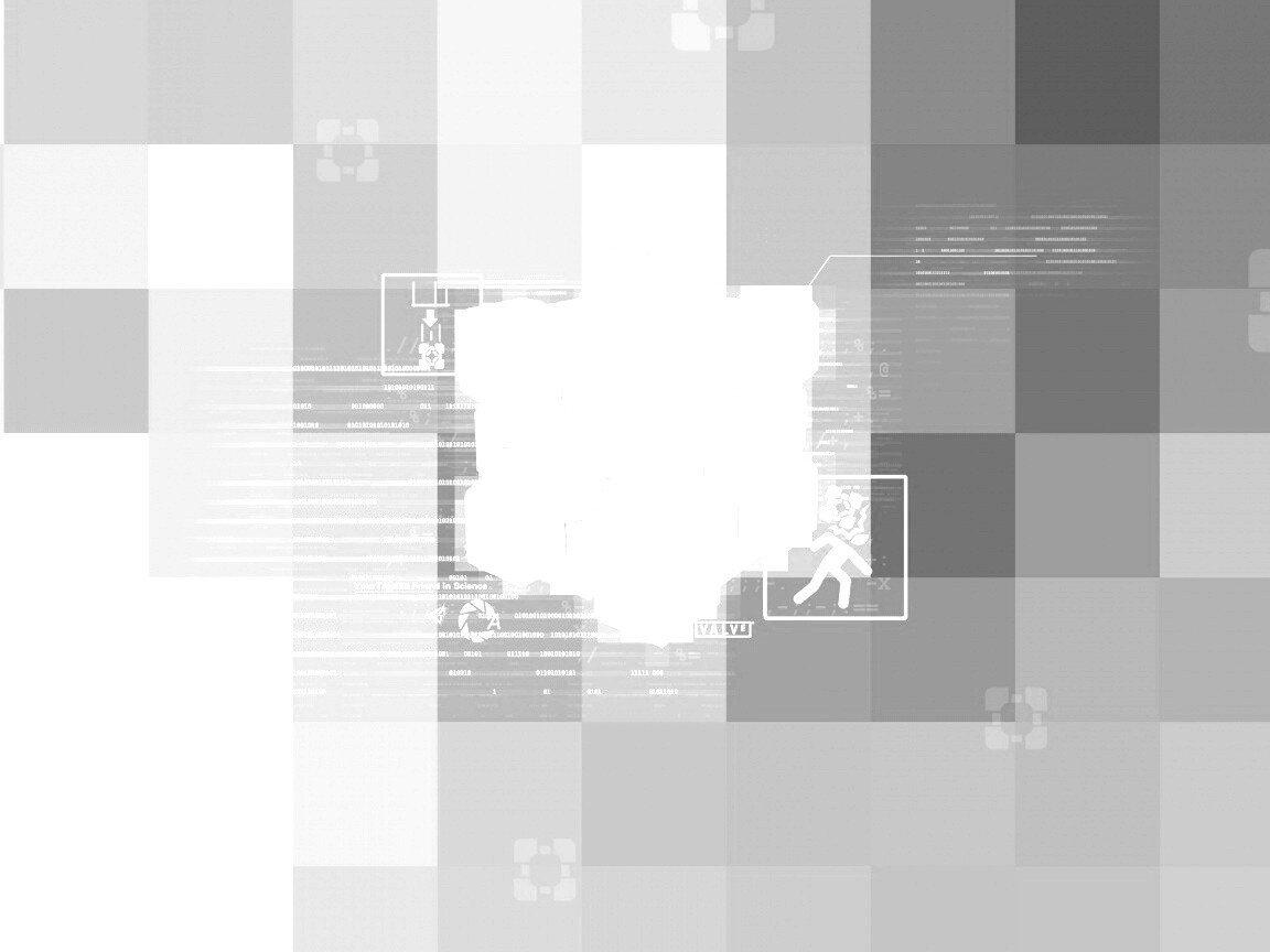 Высокотехнологичный куб из Портал обои