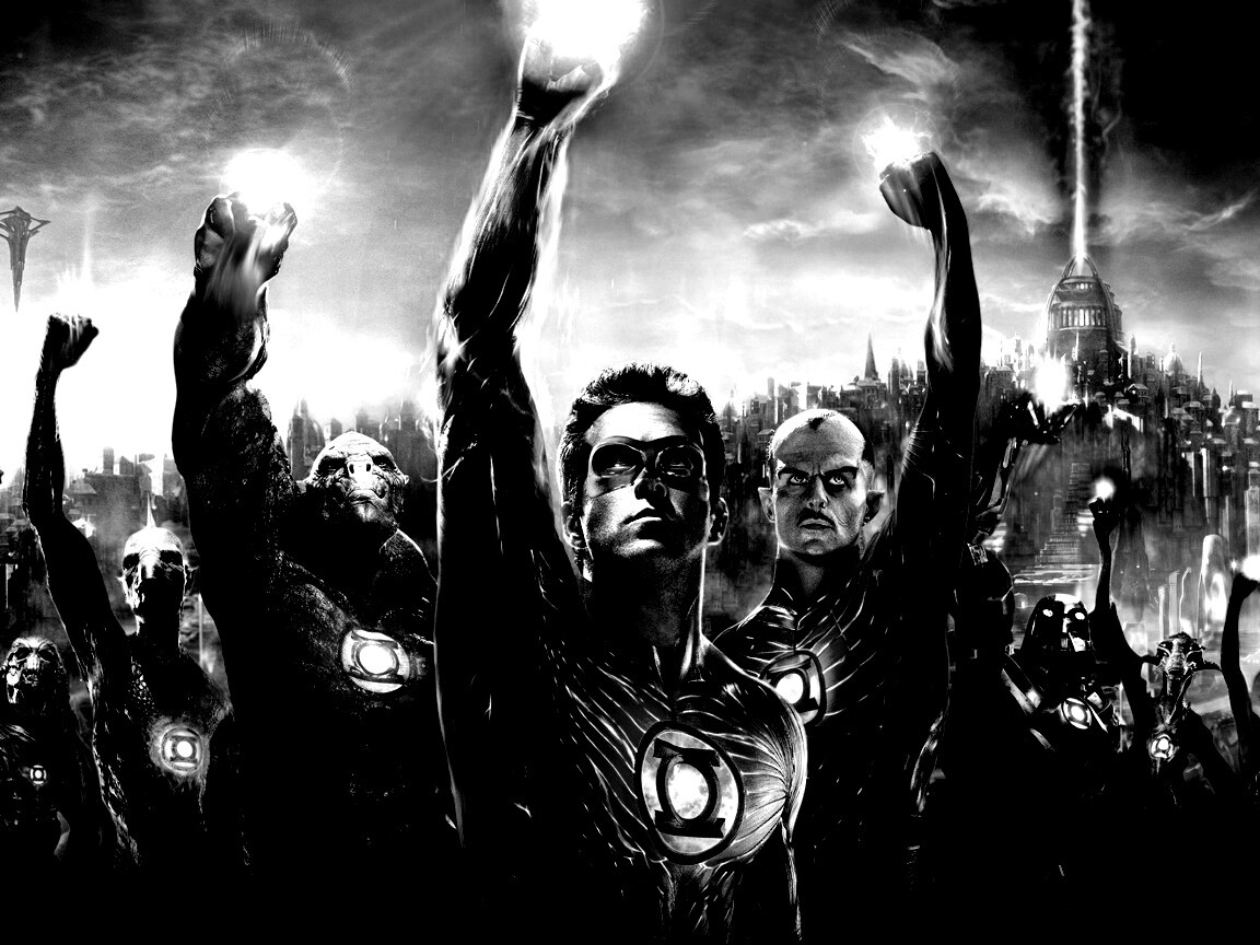 Зеленый фонарь обои