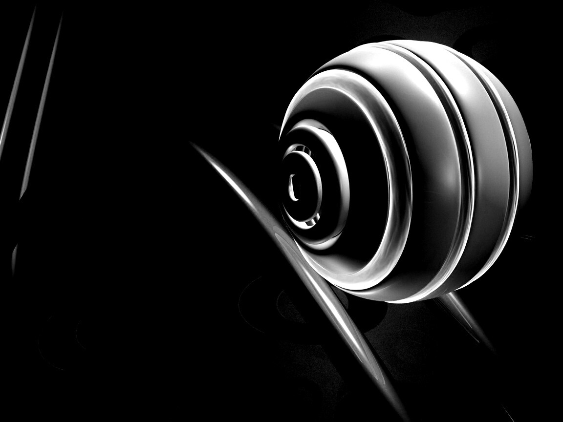 Шарик на рельсах американских горок обои