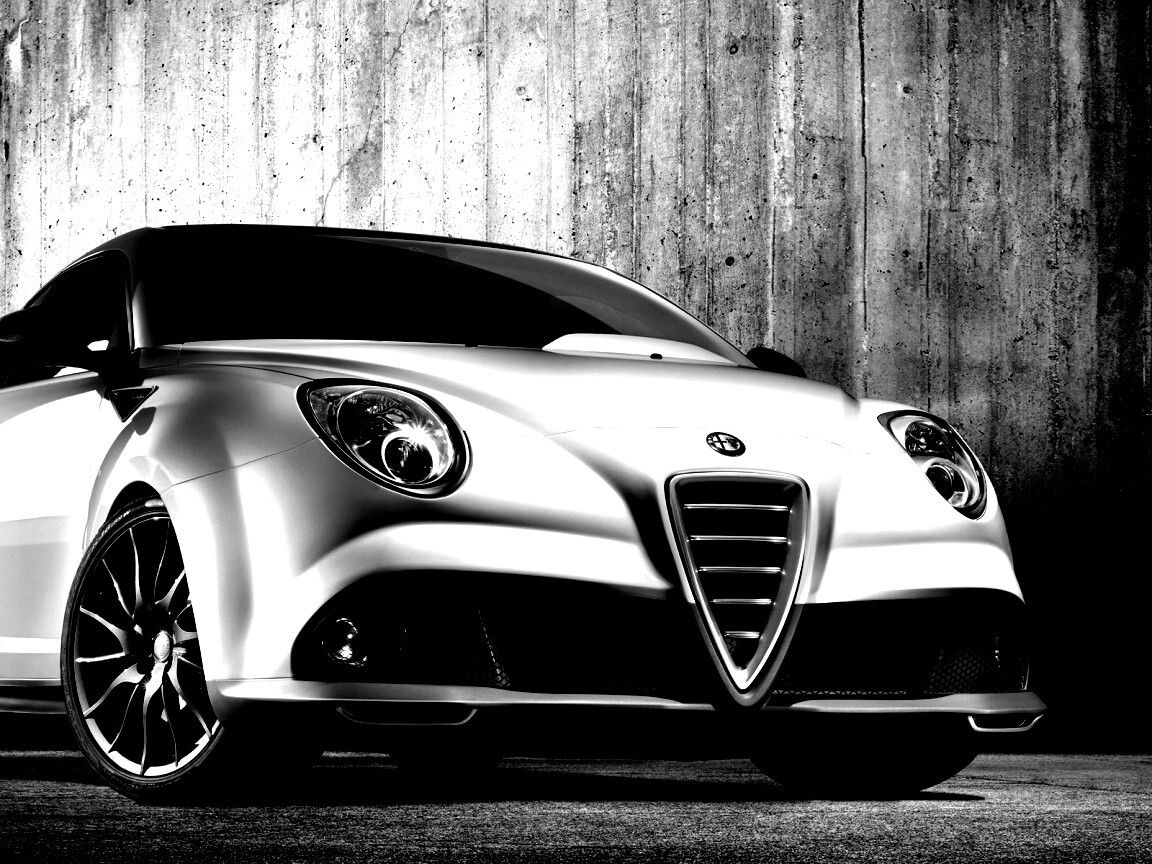 Alfa-Romeo вид спереди обои