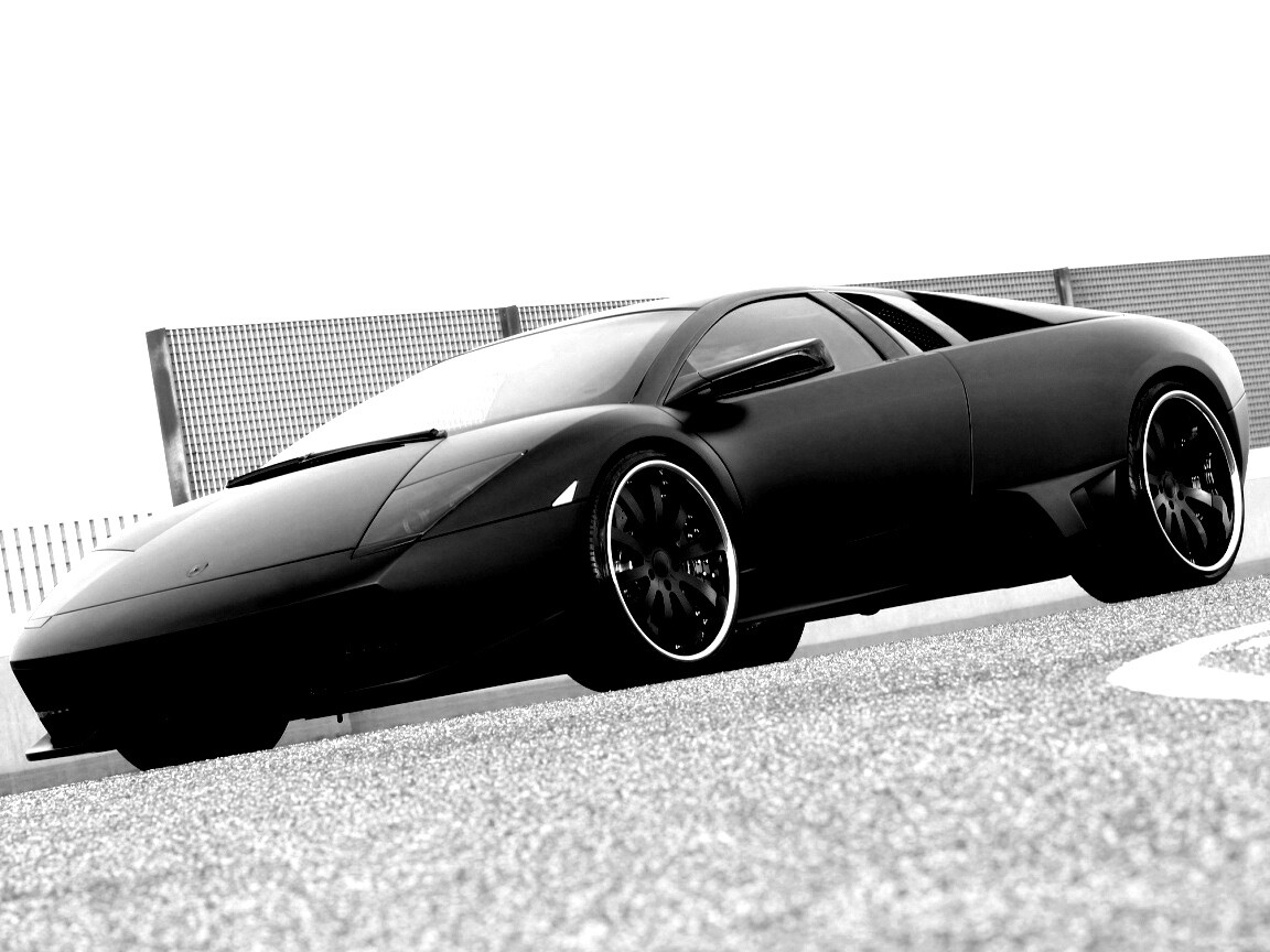 Lamborghini Reventon черного цвета обои