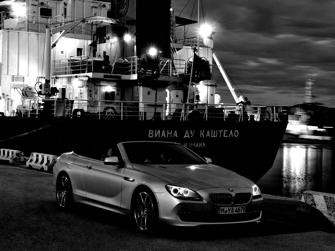 BMW 6 в порту обои