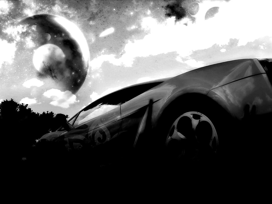 Lamborghini на другой планете обои