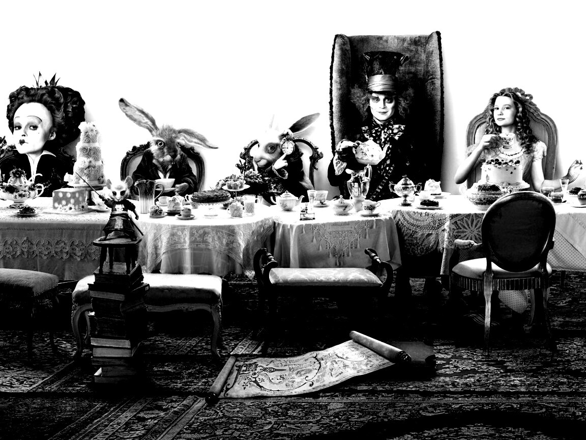 Чай в стране чудес обои