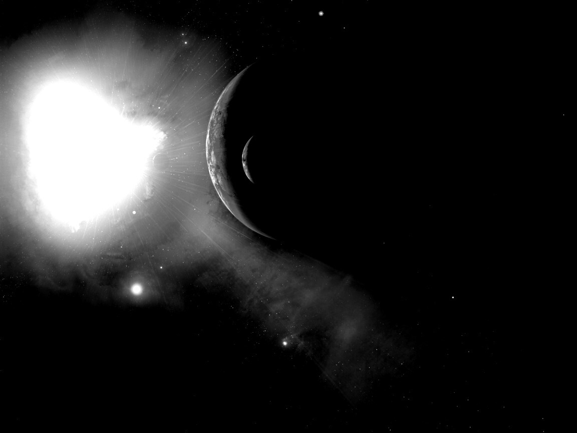 Перенасыщение голубым цветом обои