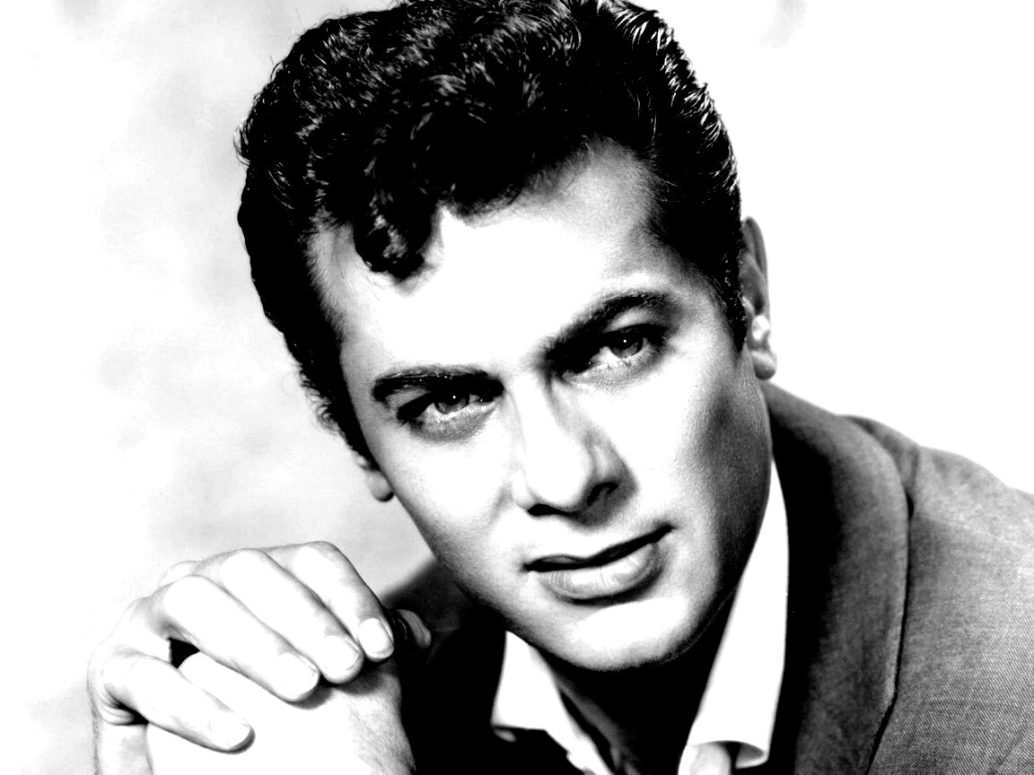 Чёрно белое фото Тони Кёртиса обои