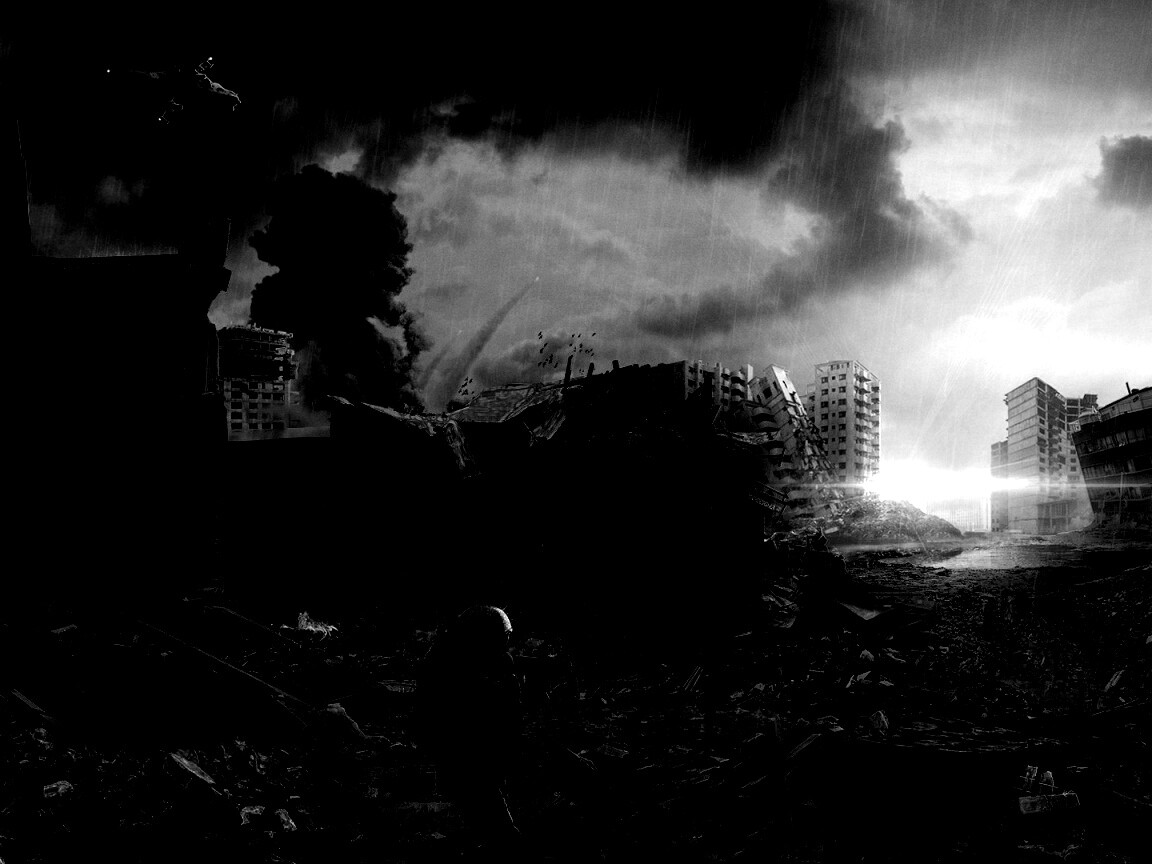 Город после войны обои