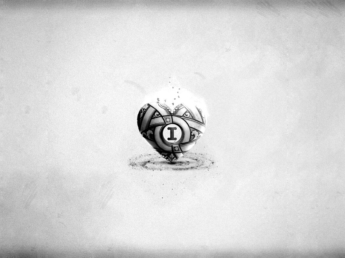 Креативное минималистичное сердце обои