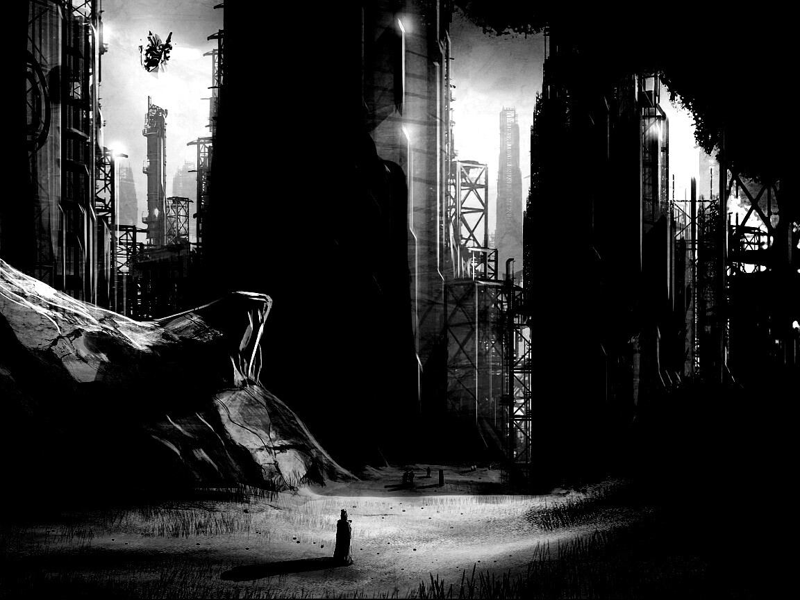 Технократический город обои