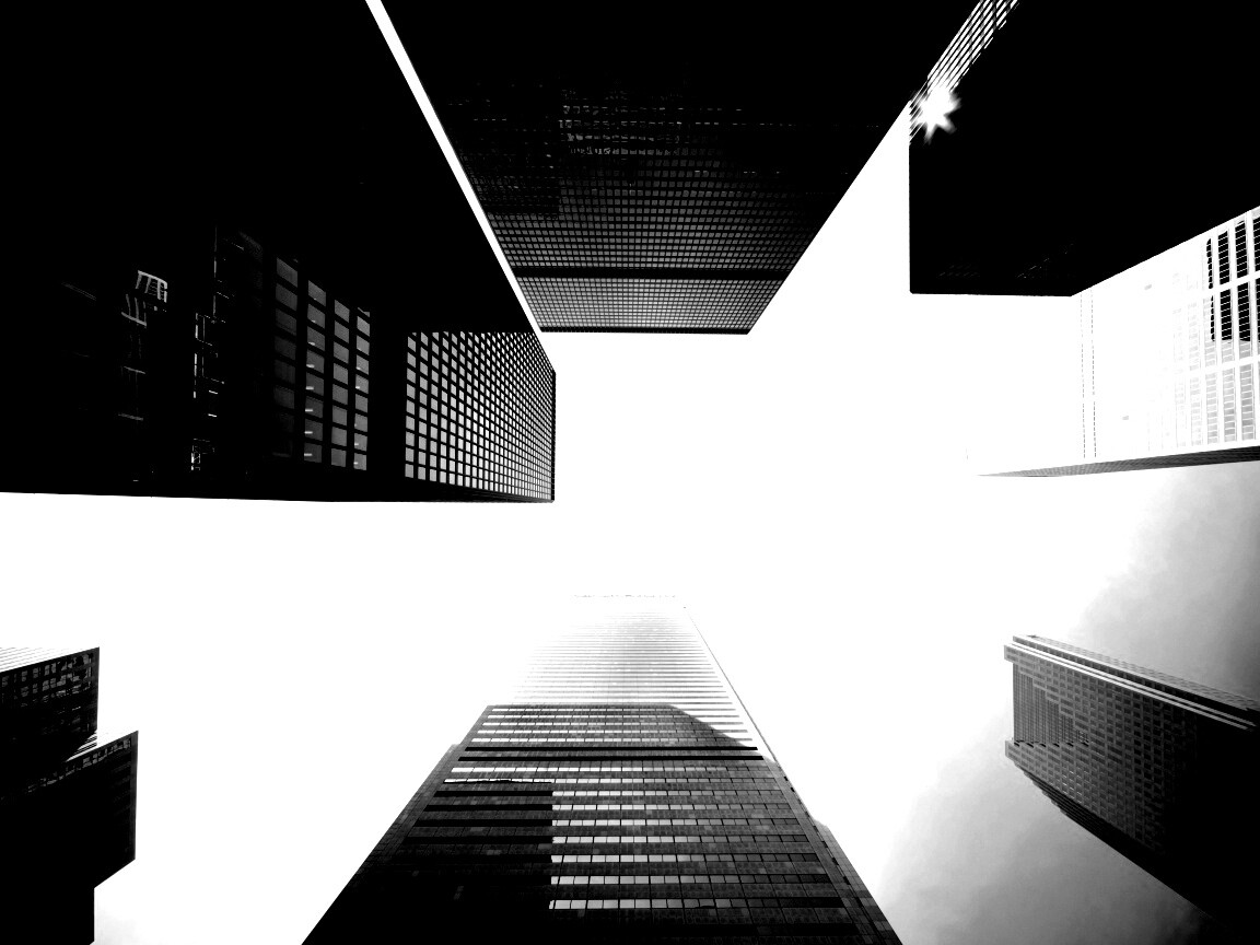 Небоскребы уходящие в облака обои