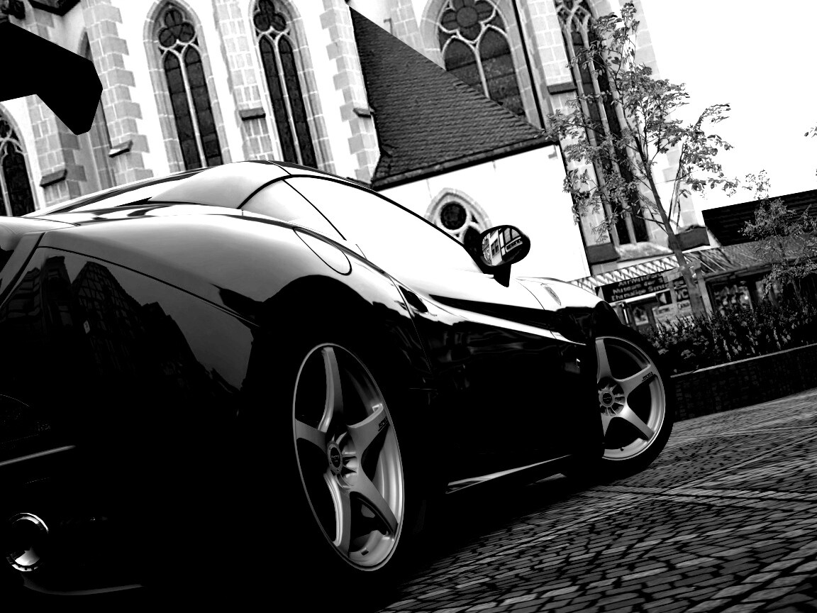 Ferrari на мостовой обои