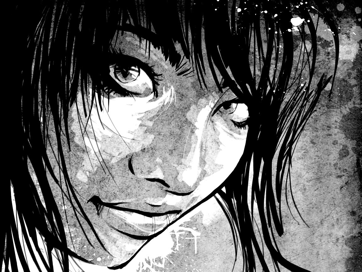 Оригинальный портрет азиатской девушки обои