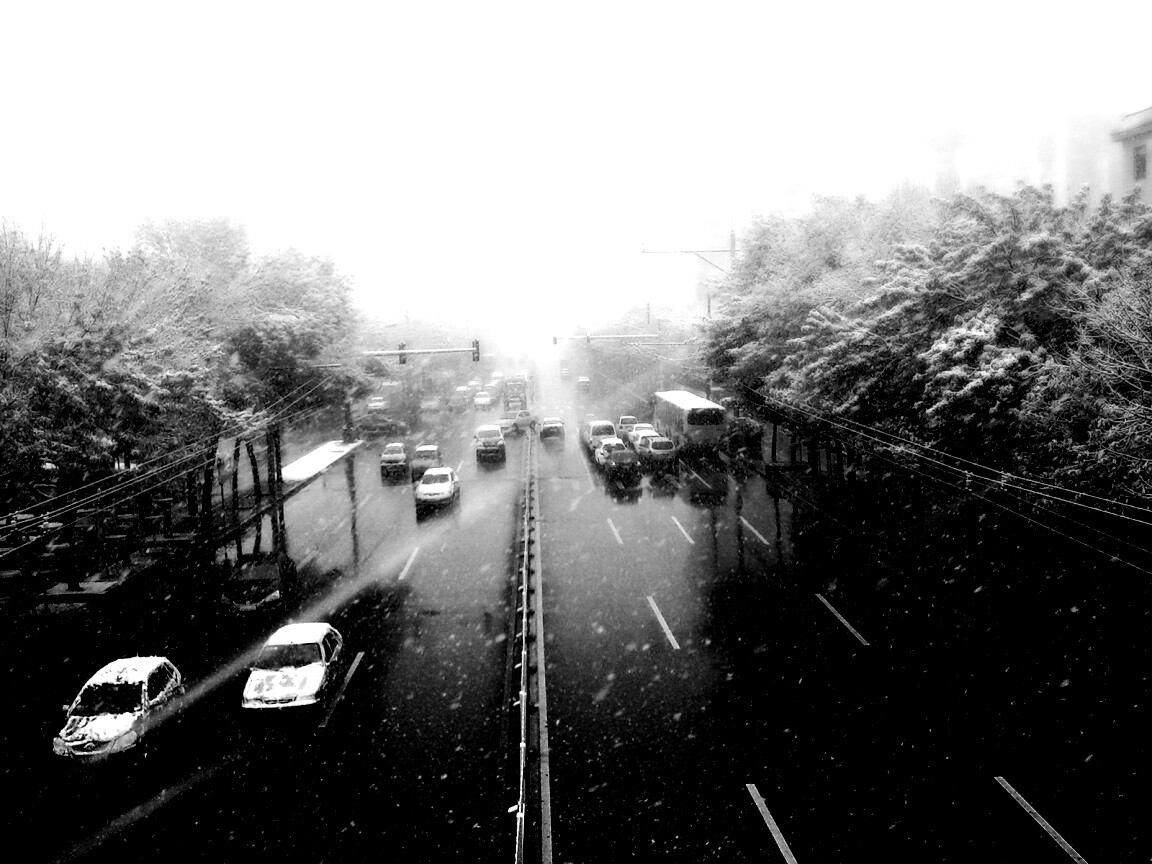 Снегопад в токио обои