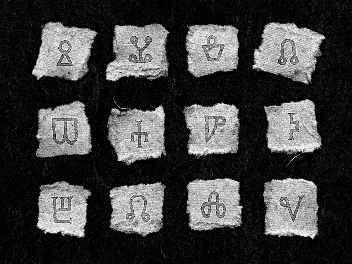 Бумажные символы обои