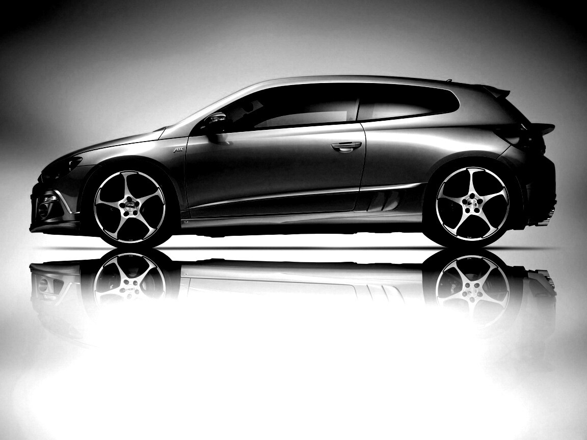 Зелёный трёхдверный хэтчбек обои