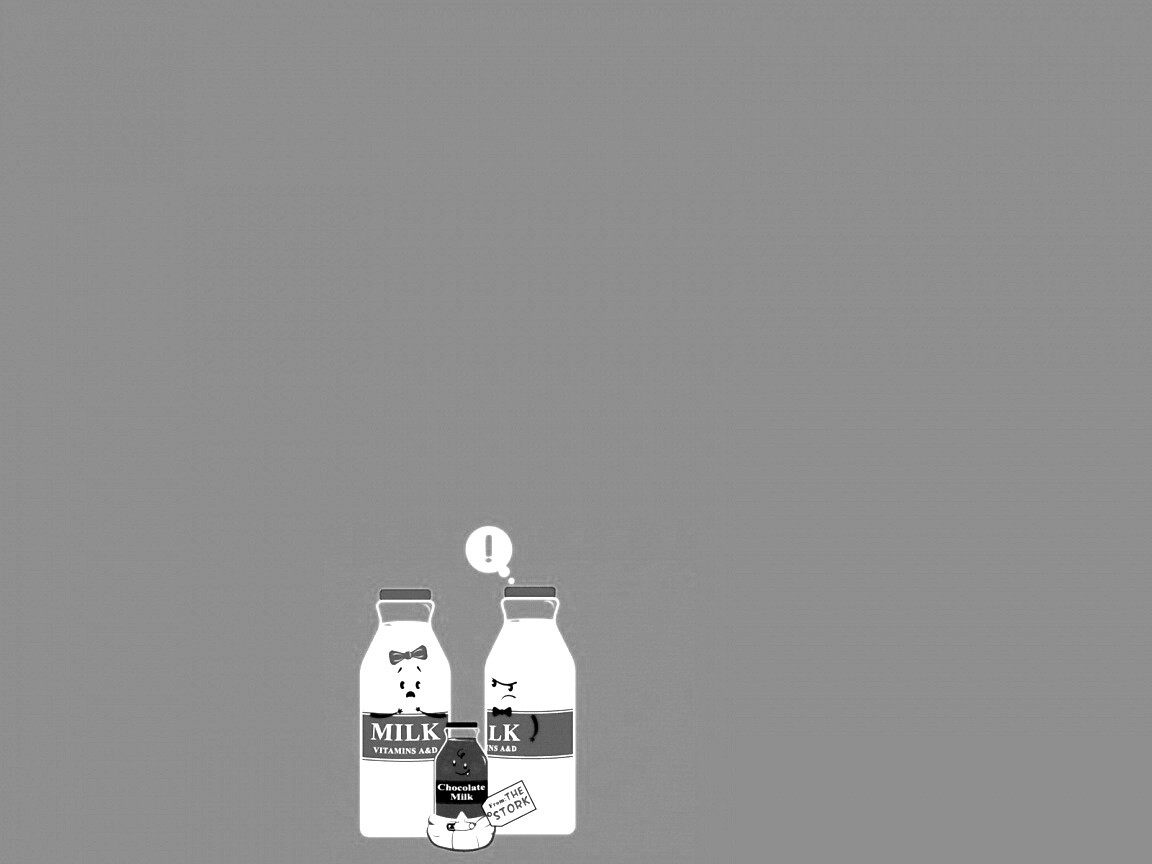 Бутылка молока сходила налево обои