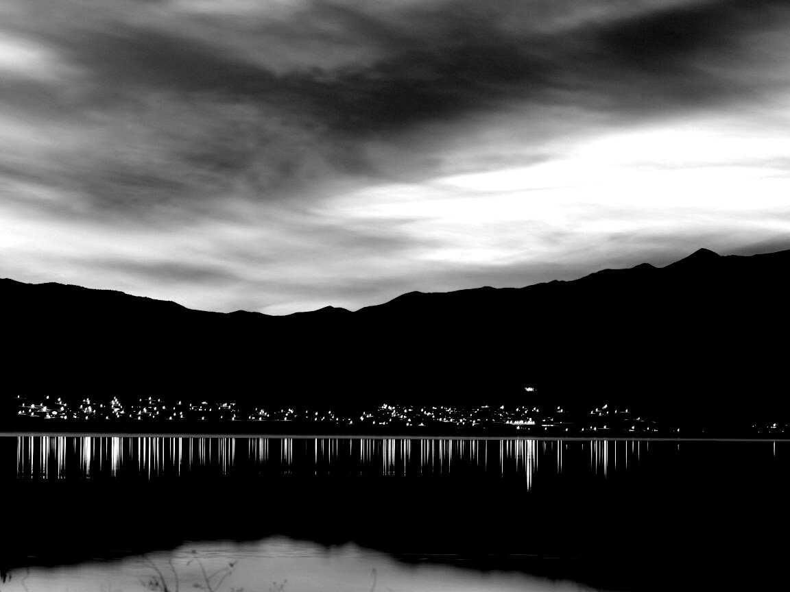 Закат на озере Юта обои