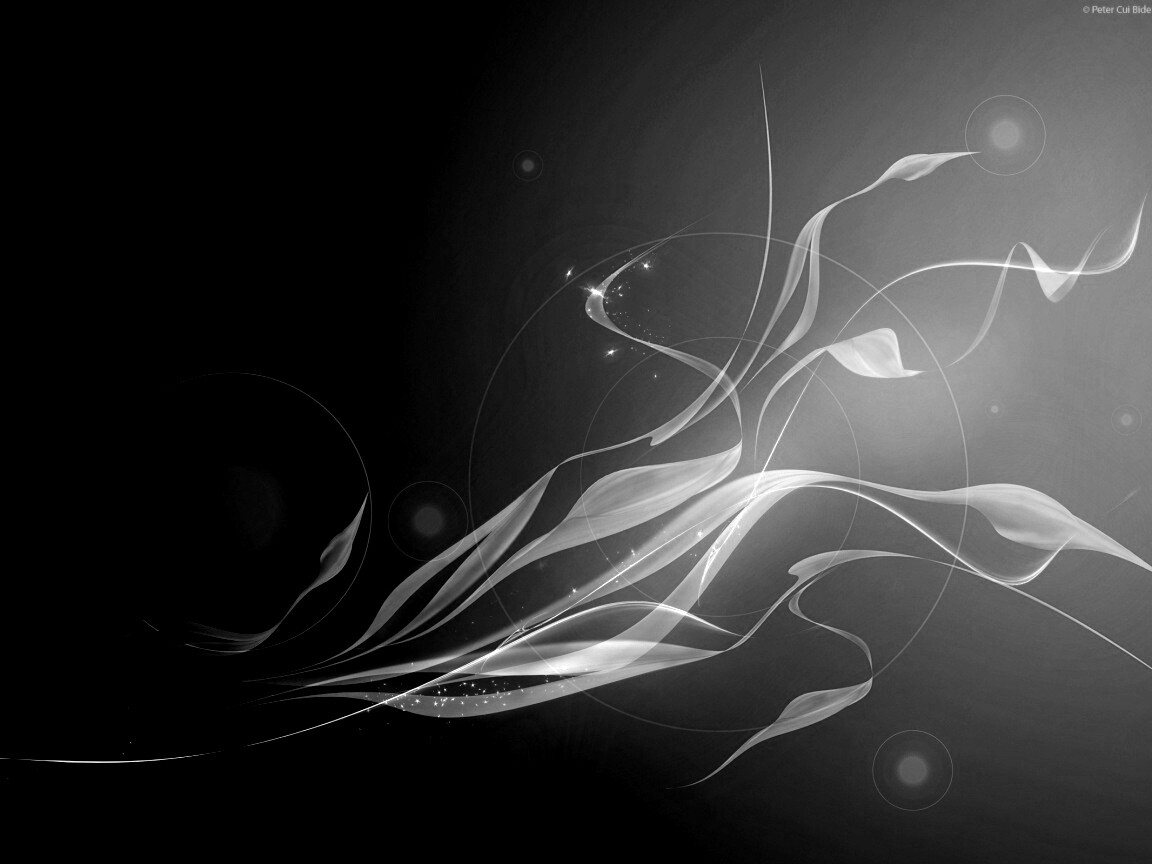 Зеленые абстрактные лепестки обои