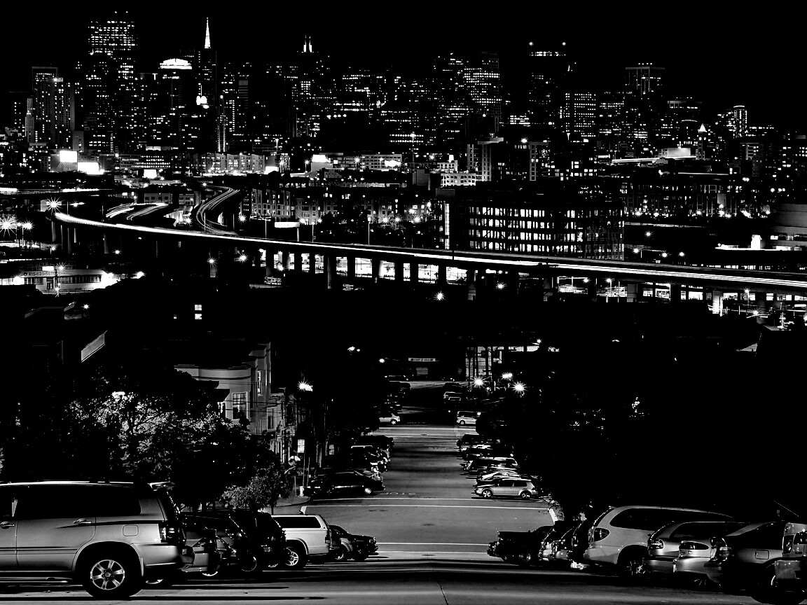 Вечерний город обои