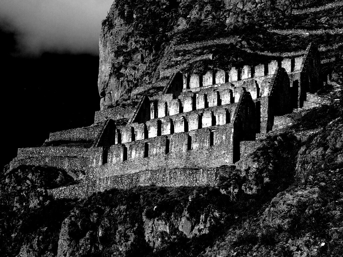 Руины в скалах Перу обои