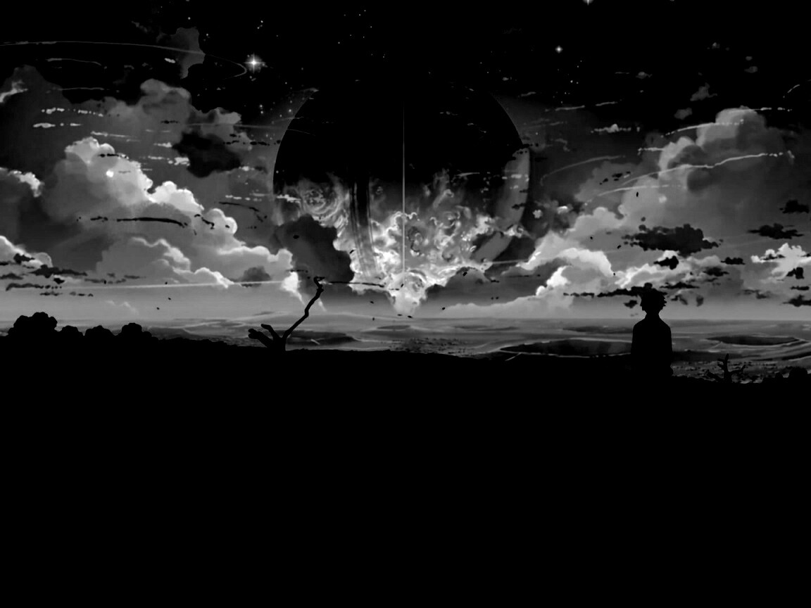 Кадр из творения Макото Синкая обои