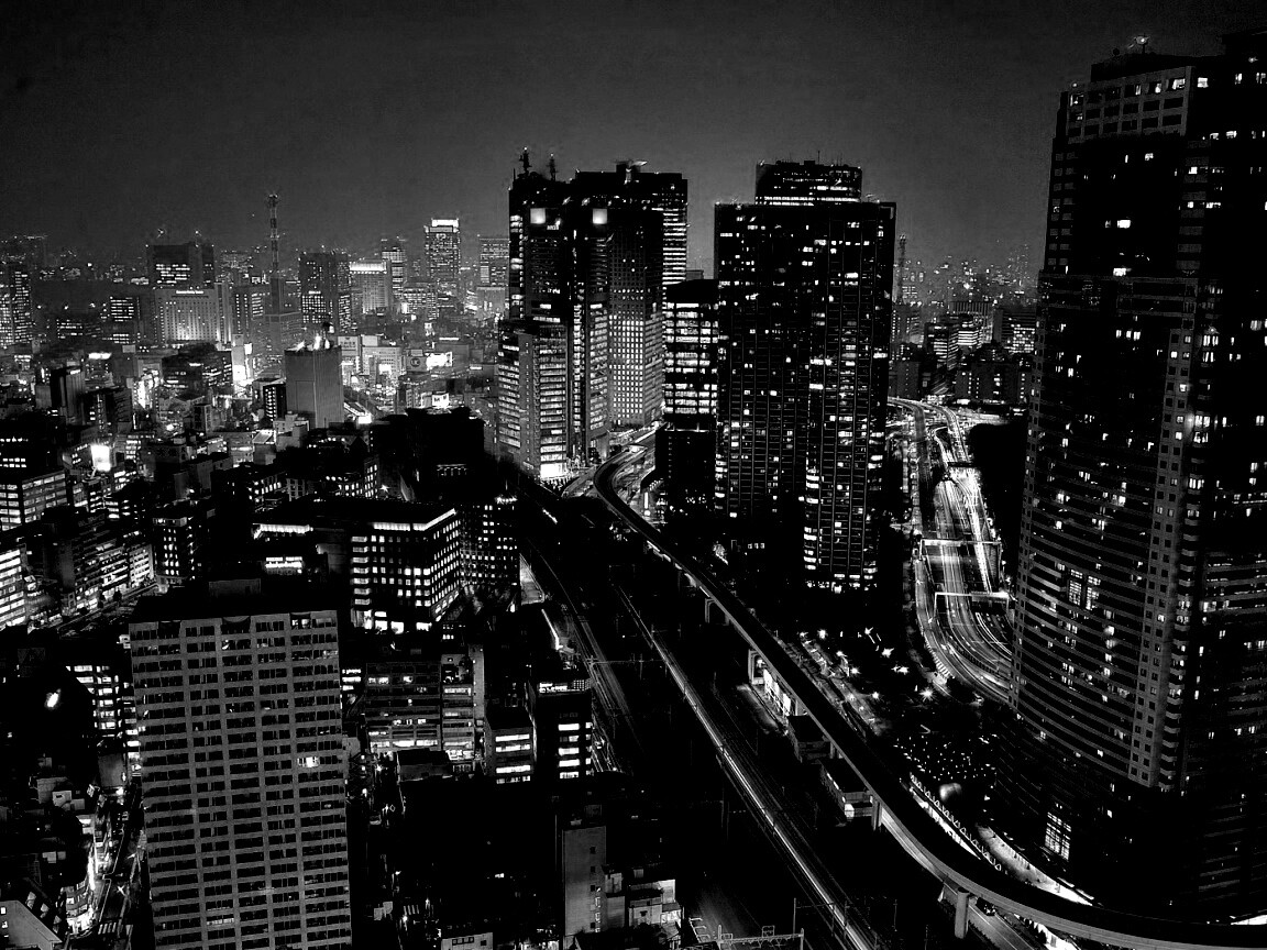 Ночной город обои