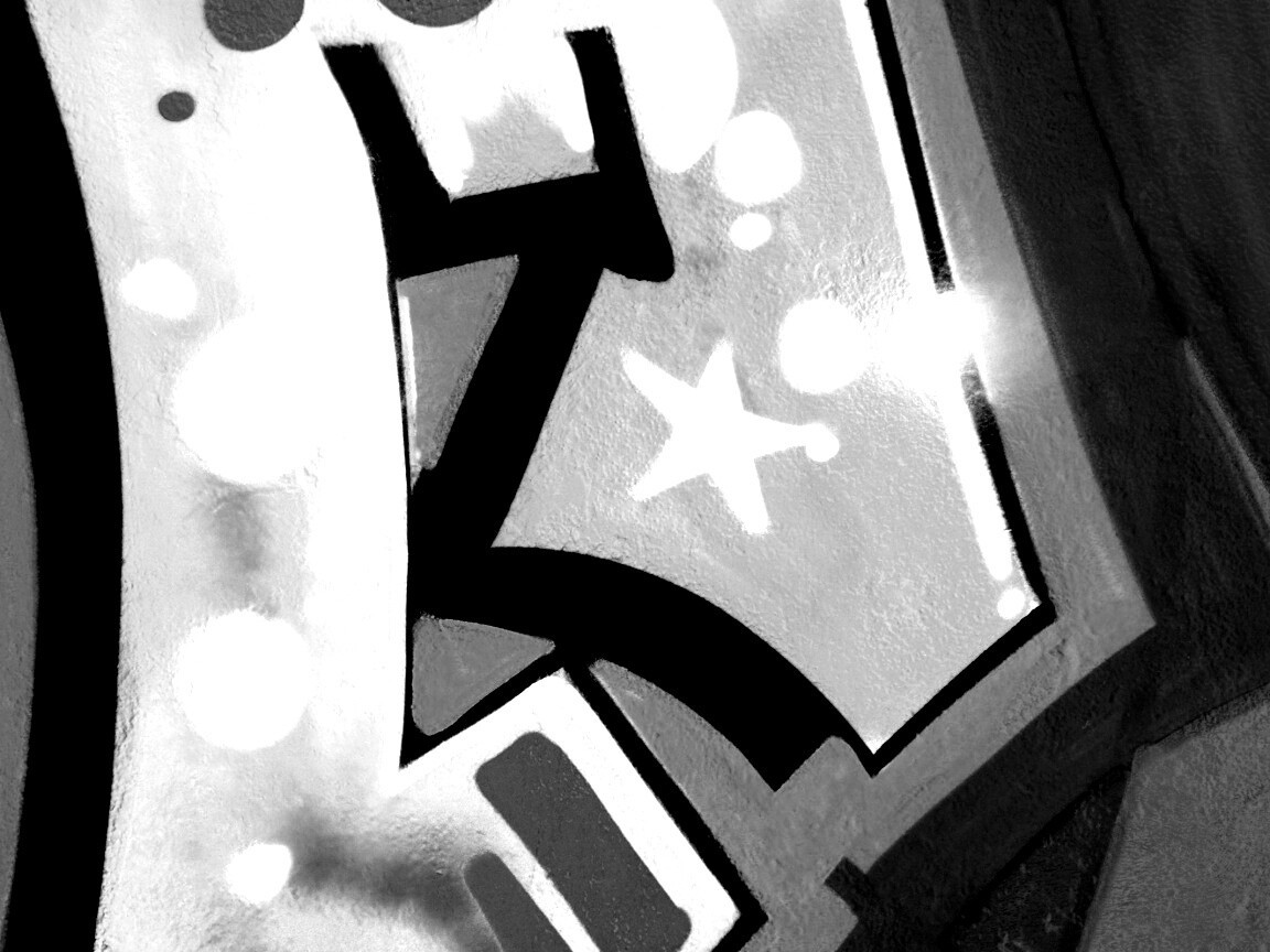 Блик на граффити обои