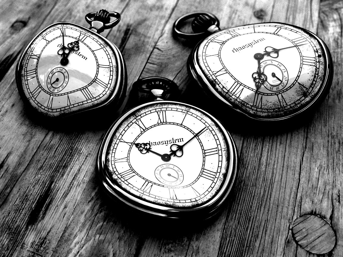 Изогнутые часы обои