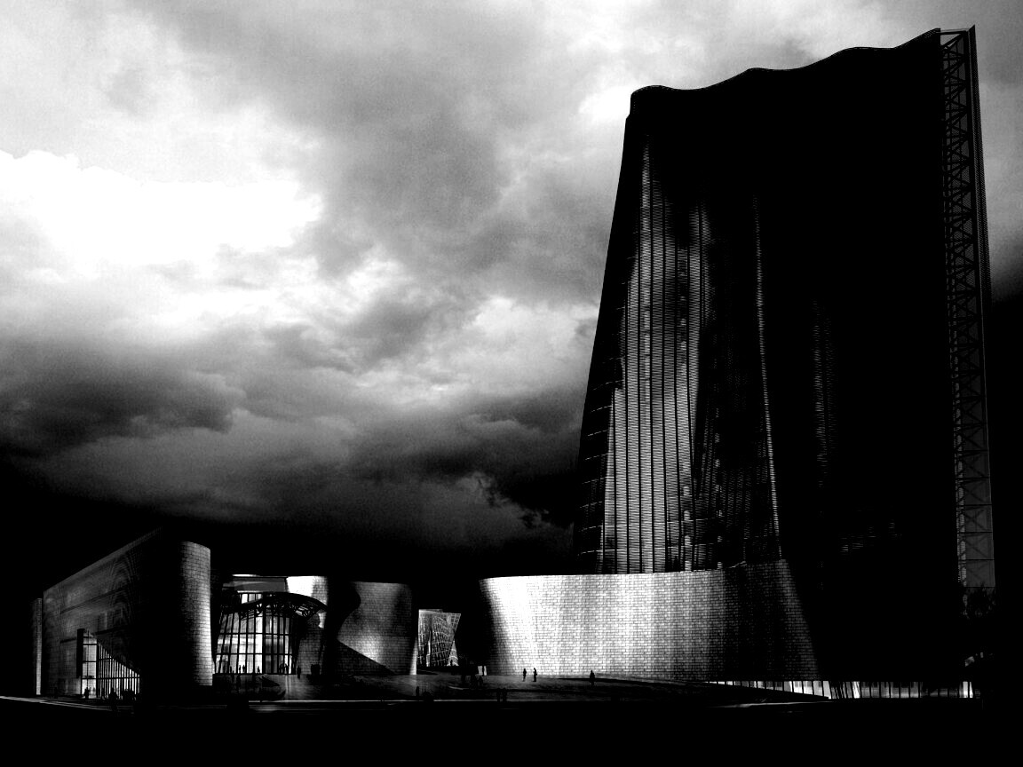 Здание обои