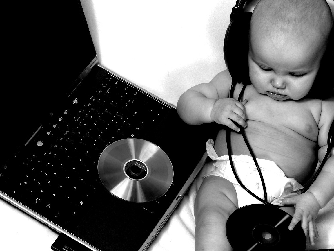 Маленький диск жокей обои