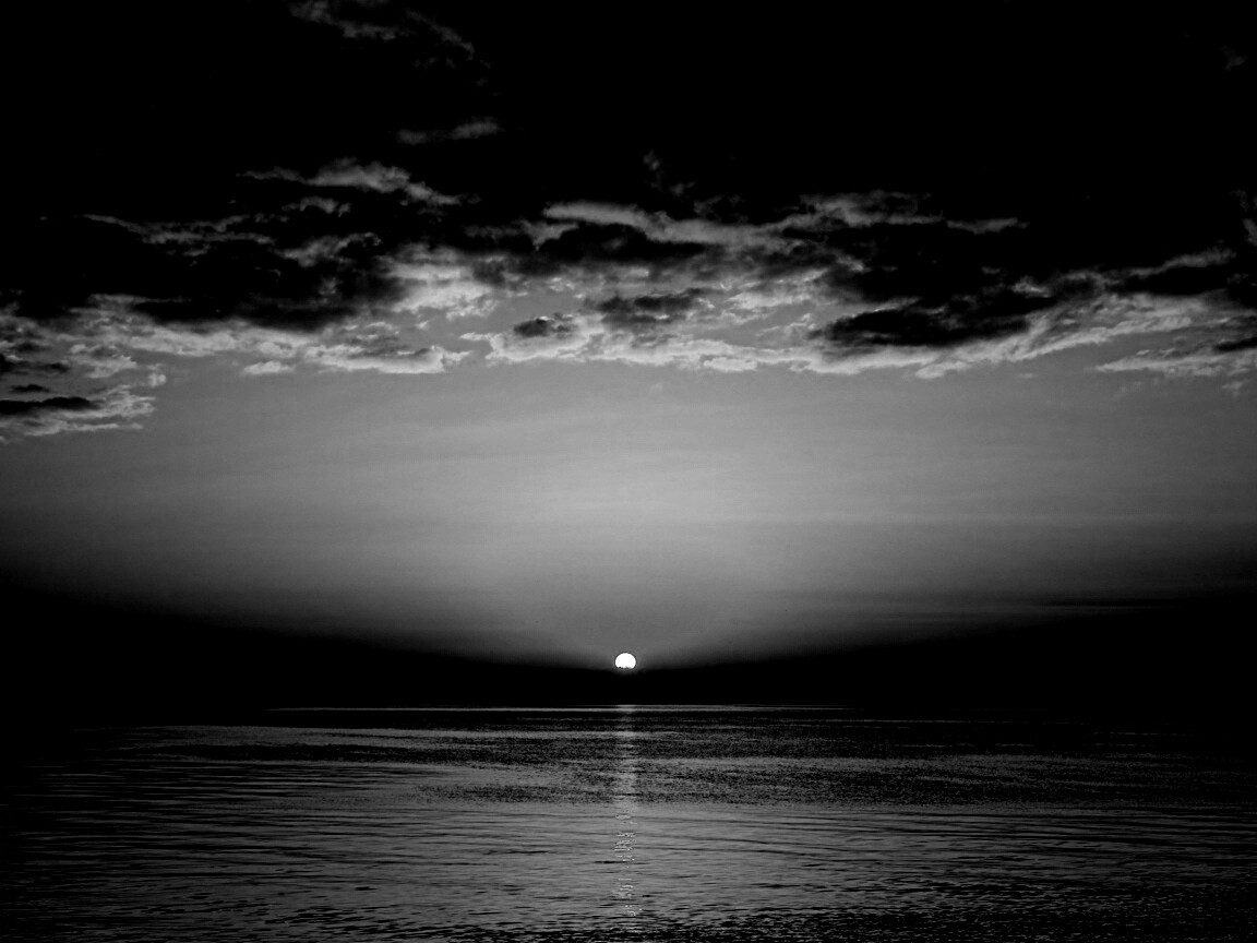 Багровый закат обои