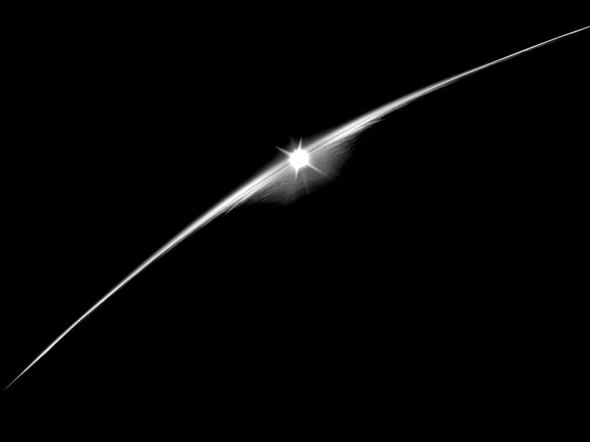 Солнце выглядывает из-за горизонта обои