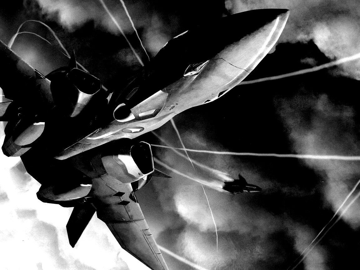 Фантастический самолёт делает бочку обои