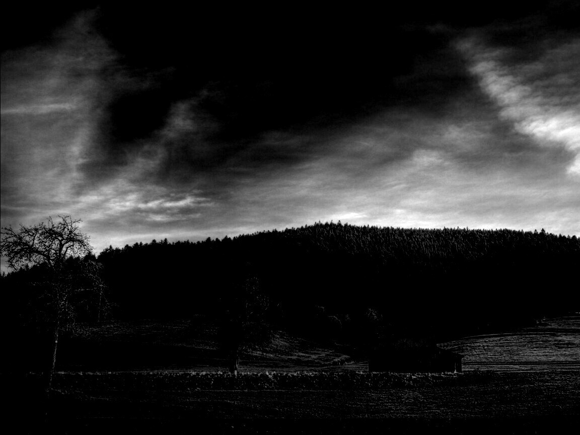 Домик в поле обои