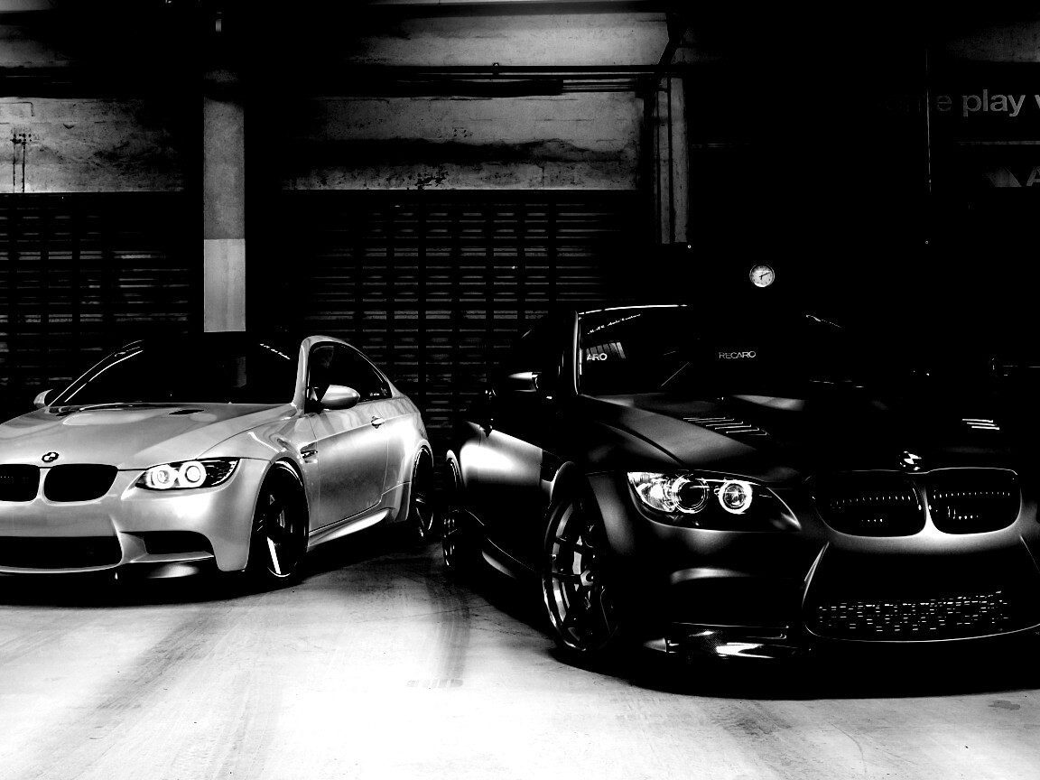 Черный и зеленый BMW M3 обои