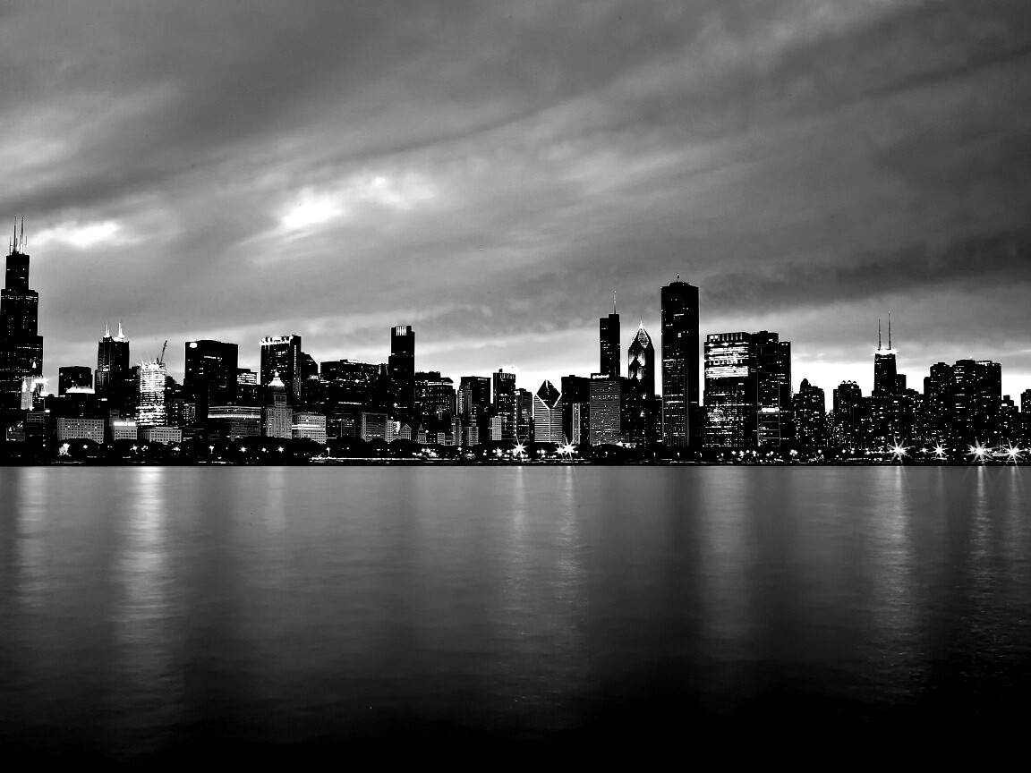 Чикаго с воды обои