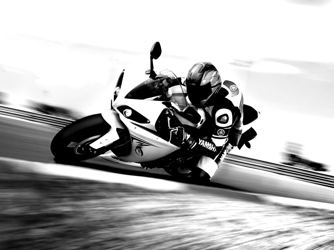 Человек на мотоцикле обои