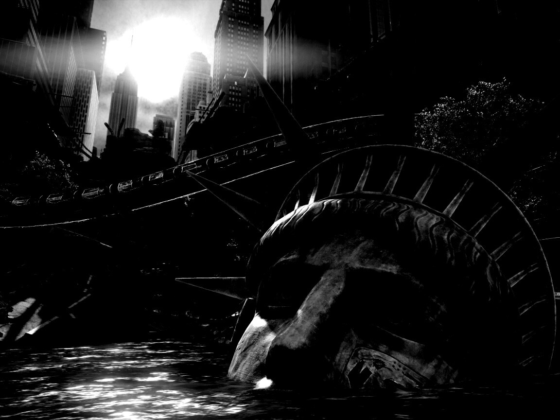 Руины статуи свободы в Crysis обои