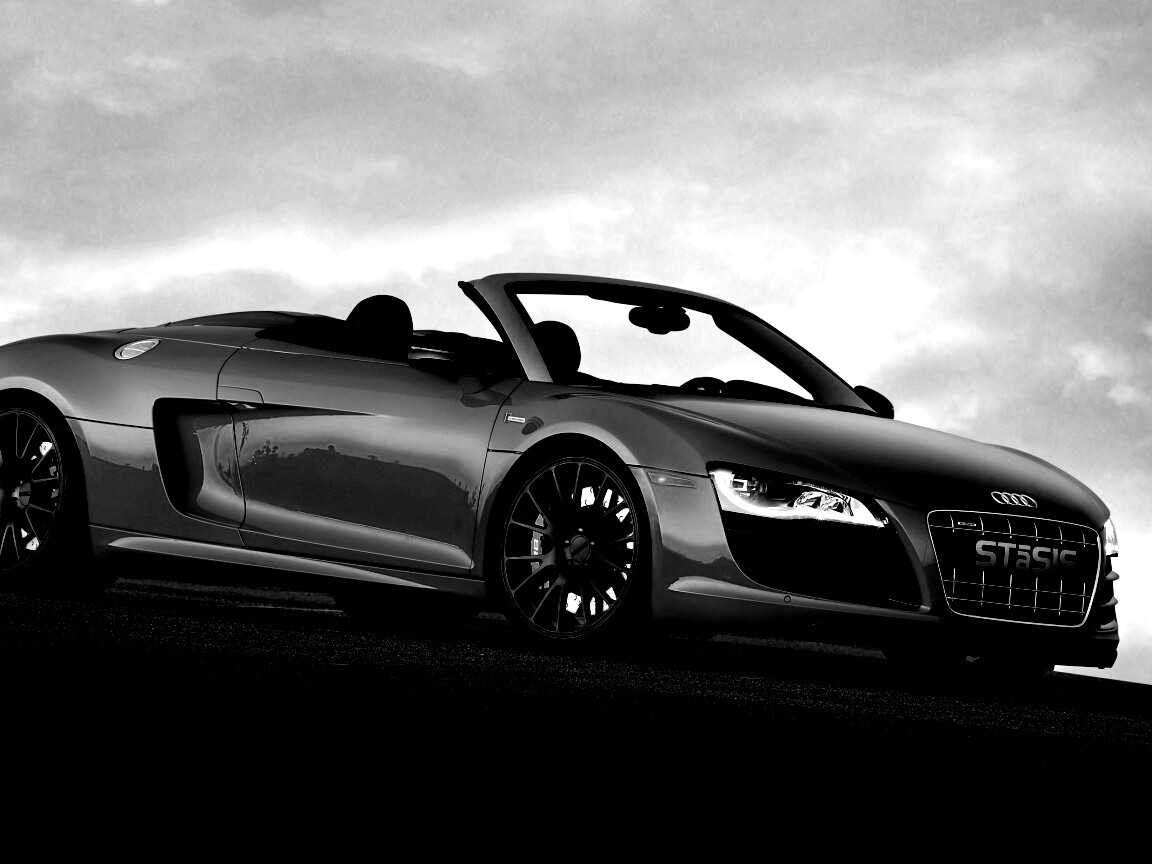 Красная Audi обои