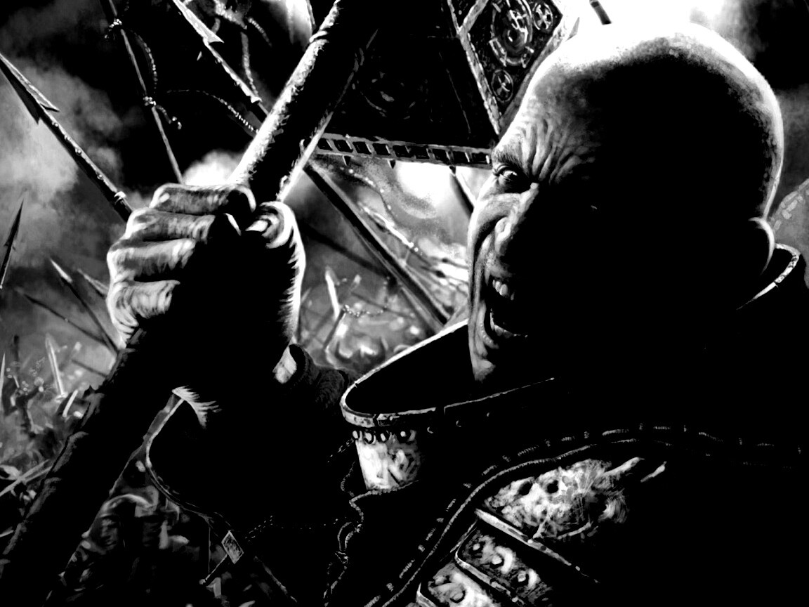 Воин с боевым молотом обои