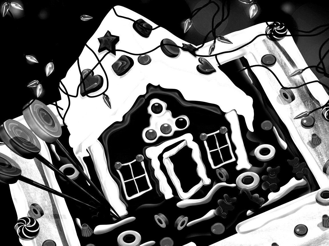 Пряничный домик обои