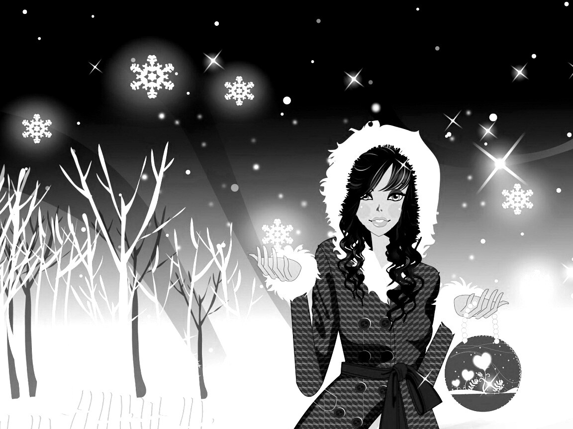 Модный новый год обои