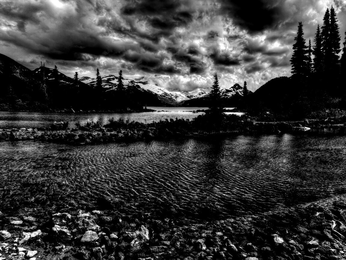 Горная река обои