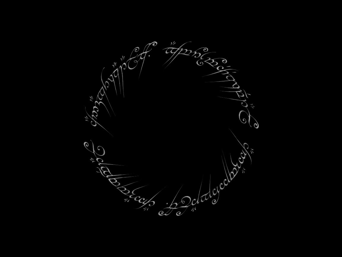 Кольцо всевластья - узор обои