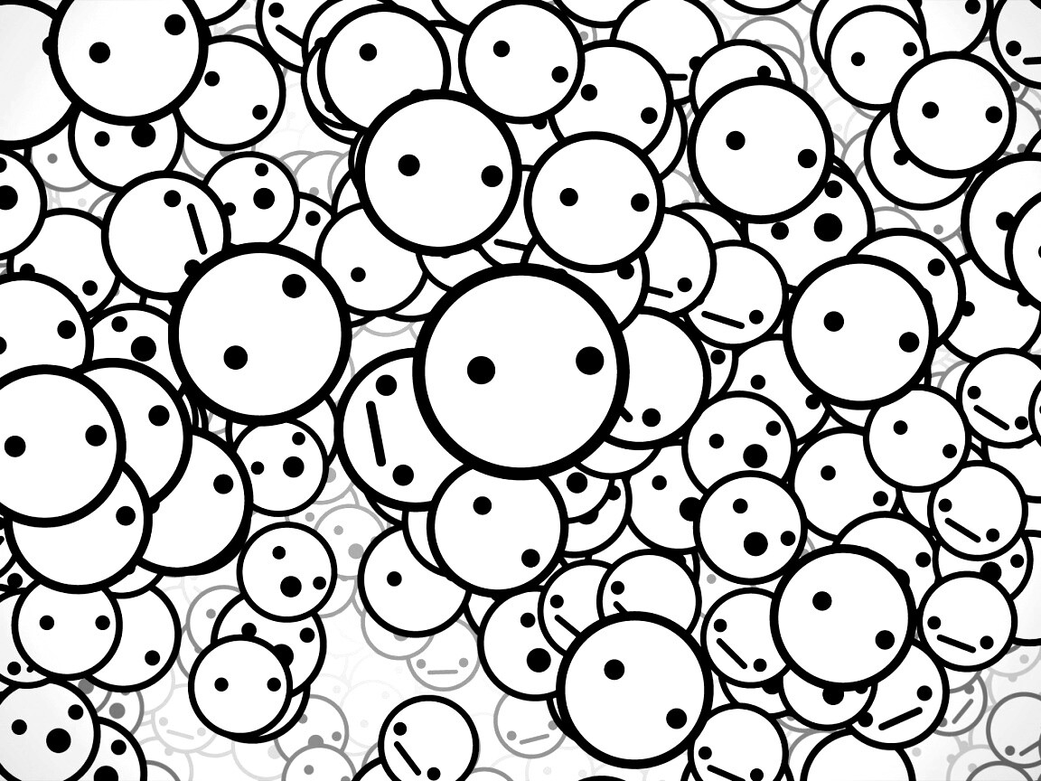 Фон из смайликов обои