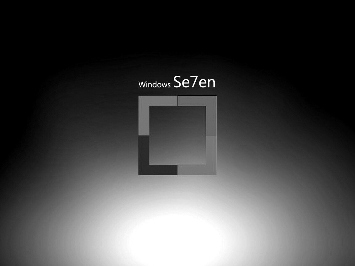 Квадратное лого Windows Seven обои
